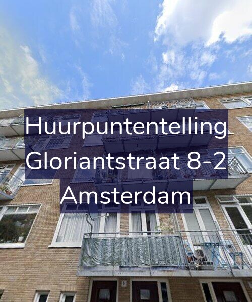 Foto gevel Huurpuntentelling voor Gloriantstraat 8-2, Amsterdam