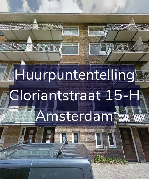 Foto gevel Huurpuntentelling voor Gloriantstraat 15-H, Amsterdam