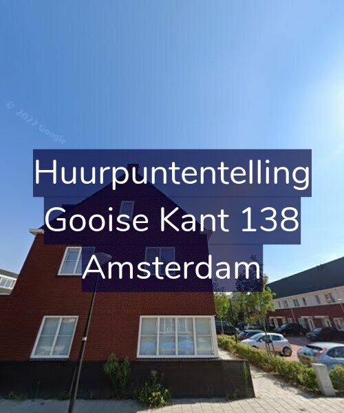 Foto gevel Huurpuntentelling voor Gooise Kant 138, Amsterdam