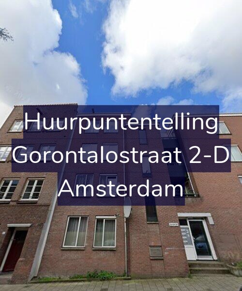 Foto gevel Huurpuntentelling voor Gorontalostraat 2-D, Amsterdam