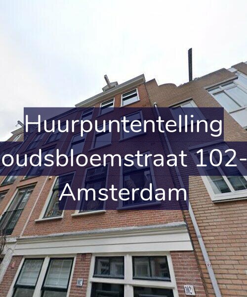 Foto gevel Huurpuntentelling voor Goudsbloemstraat 102-3, Amsterdam