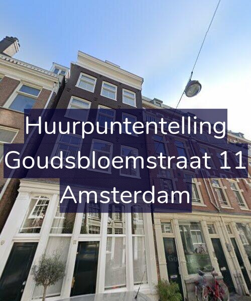 Foto gevel Huurpuntentelling voor Goudsbloemstraat 11, Amsterdam