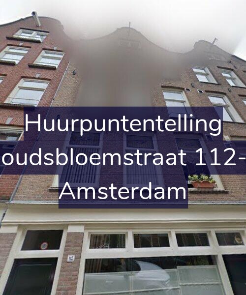 Foto gevel Huurpuntentelling voor Goudsbloemstraat 112-4, Amsterdam