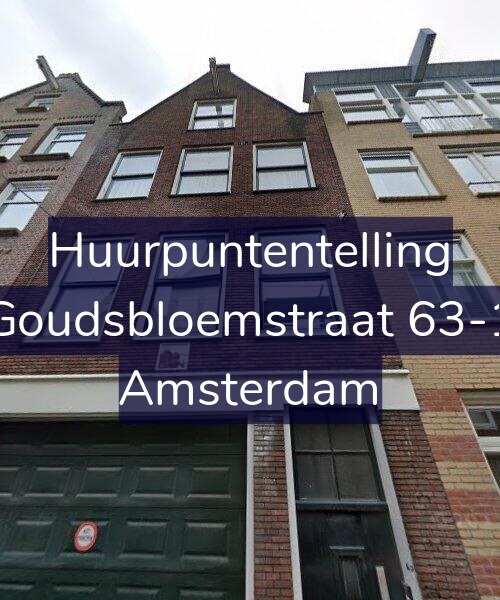 Foto gevel Huurpuntentelling voor Goudsbloemstraat 63-1, Amsterdam