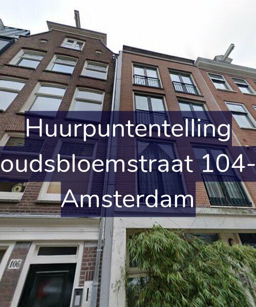 Foto gevel Huurpuntentelling voor Goudsbloemstraat 104-B, Amsterdam