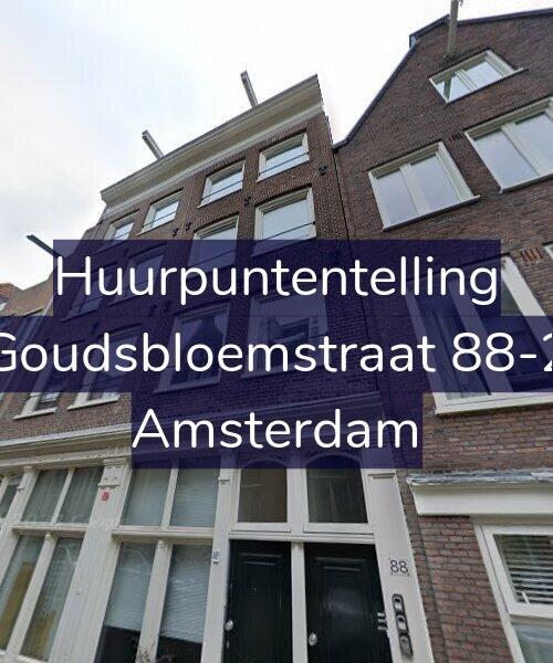 Foto gevel Huurpuntentelling voor Goudsbloemstraat 88-2, Amsterdam