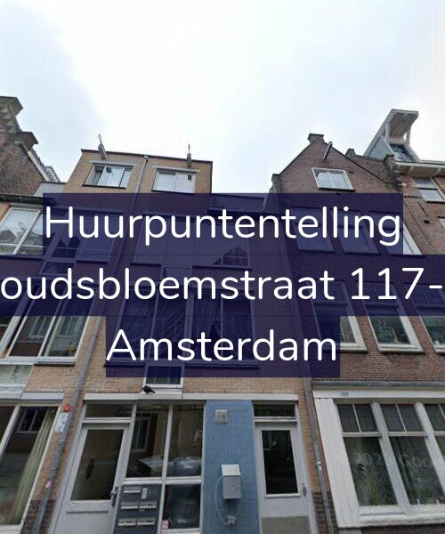 Foto gevel Huurpuntentelling voor Goudsbloemstraat 117-A, Amsterdam