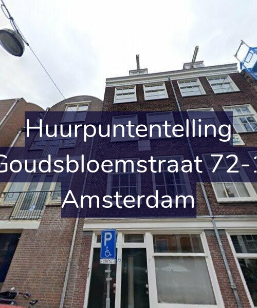 Foto gevel Huurpuntentelling voor Goudsbloemstraat 72-1, Amsterdam