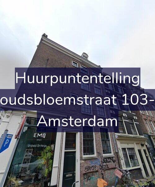 Foto gevel Huurpuntentelling voor Goudsbloemstraat 103-A, Amsterdam