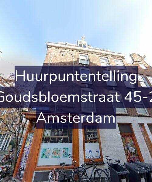 Foto gevel Huurpuntentelling voor Goudsbloemstraat 45-2, Amsterdam