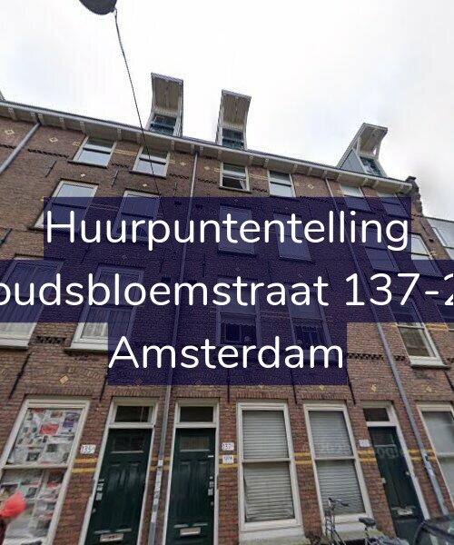 Foto gevel Huurpuntentelling voor Goudsbloemstraat 137-2V, Amsterdam