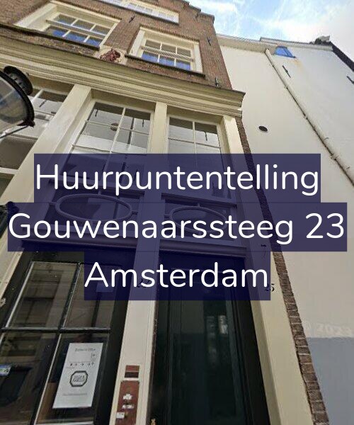 Foto gevel Huurpuntentelling voor Gouwenaarssteeg 23, Amsterdam
