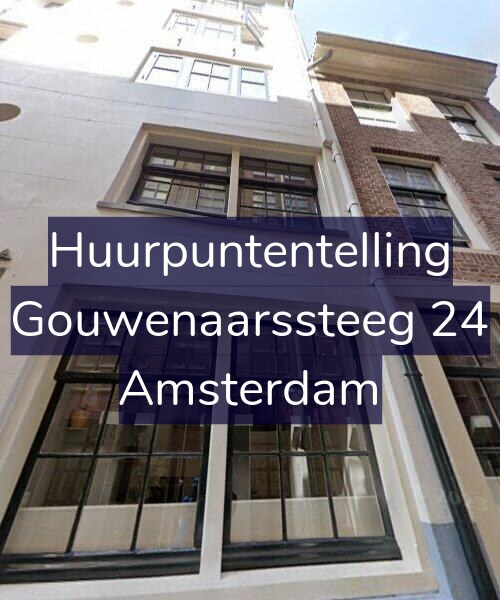 Foto gevel Huurpuntentelling voor Gouwenaarssteeg 24, Amsterdam