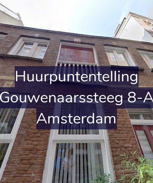 Foto gevel Huurpuntentelling voor Gouwenaarssteeg 8-A, Amsterdam