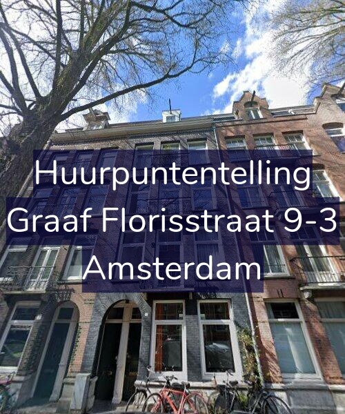 Foto gevel Huurpuntentelling voor Graaf Florisstraat 9-3, Amsterdam