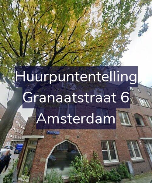 Foto gevel Huurpuntentelling voor Granaatstraat 6, Amsterdam