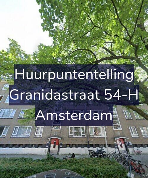 Foto gevel Huurpuntentelling voor Granidastraat 54-H, Amsterdam