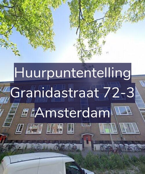 Foto gevel Huurpuntentelling voor Granidastraat 72-3, Amsterdam