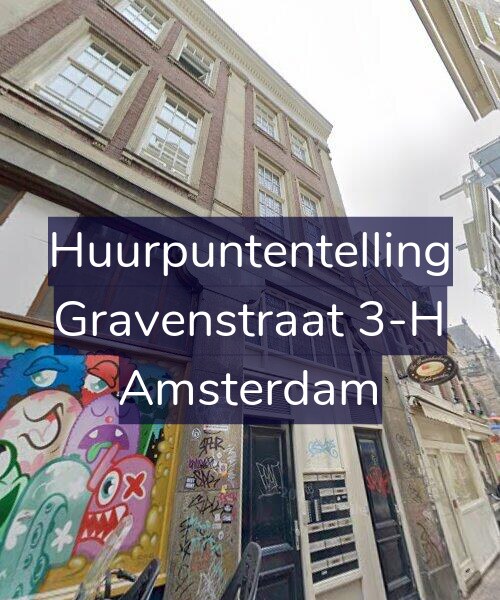 Foto gevel Huurpuntentelling voor Gravenstraat 3-H, Amsterdam