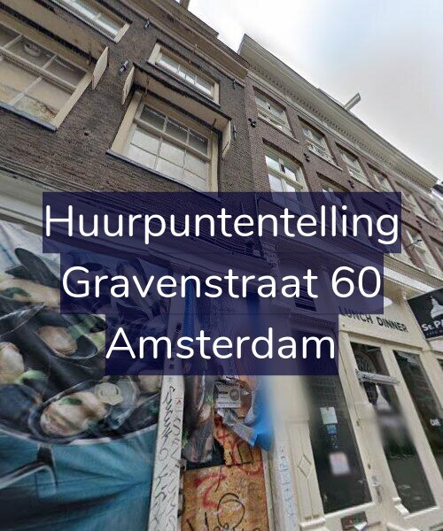Foto gevel Huurpuntentelling voor Gravenstraat 60, Amsterdam