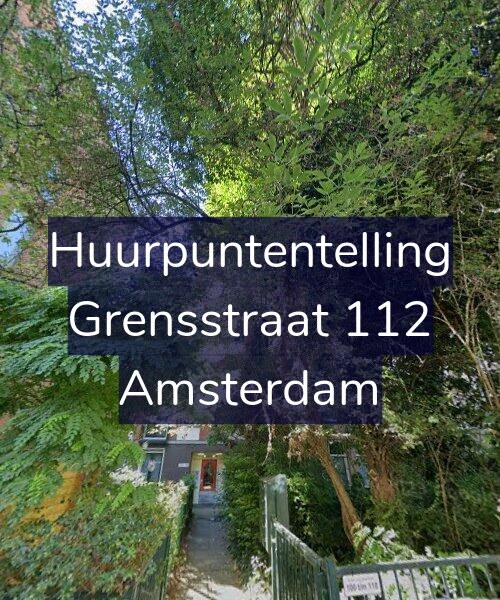 Foto gevel Huurpuntentelling voor Grensstraat 112, Amsterdam