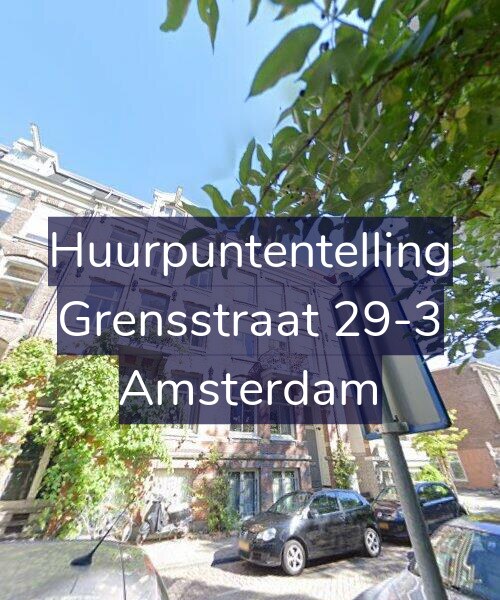 Foto gevel Huurpuntentelling voor Grensstraat 29-3, Amsterdam