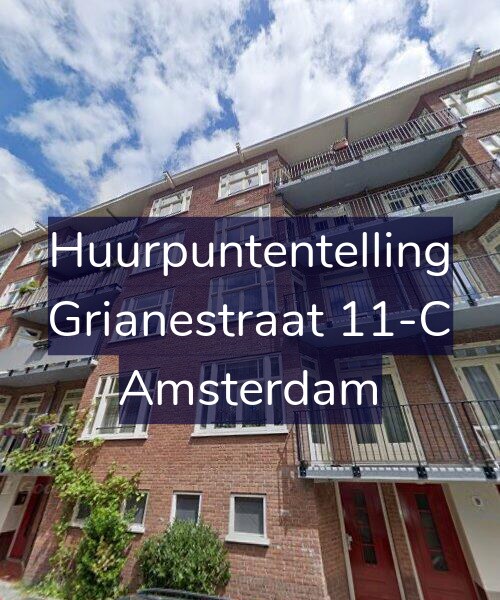 Foto gevel Huurpuntentelling voor Grianestraat 11-C, Amsterdam