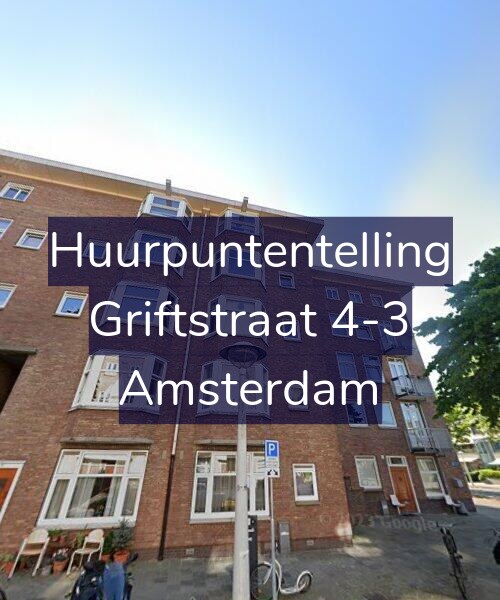 Foto gevel Huurpuntentelling voor Griftstraat 4-3, Amsterdam