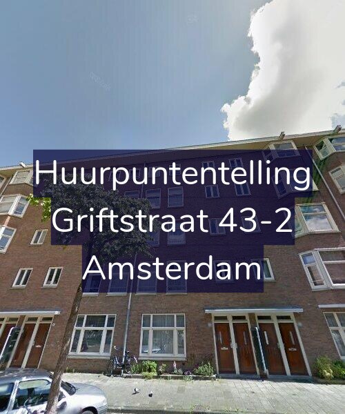 Foto gevel Huurpuntentelling voor Griftstraat 43-2, Amsterdam