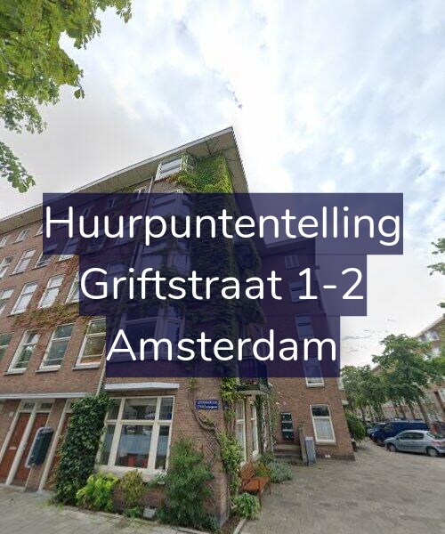 Foto gevel Huurpuntentelling voor Griftstraat 1-2, Amsterdam