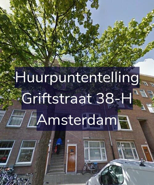 Foto gevel Huurpuntentelling voor Griftstraat 38-H, Amsterdam