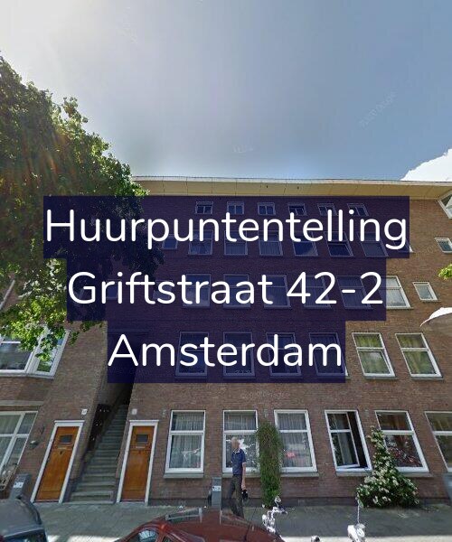 Foto gevel Huurpuntentelling voor Griftstraat 42-2, Amsterdam