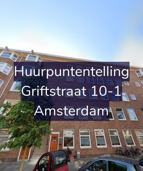 Foto gevel Huurpuntentelling voor Griftstraat 10-1, Amsterdam
