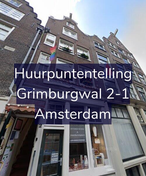Foto gevel Huurpuntentelling voor Grimburgwal 2-1, Amsterdam