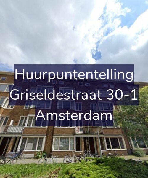 Foto gevel Huurpuntentelling voor Griseldestraat 30-1, Amsterdam