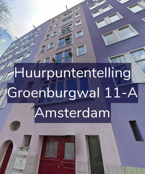 Foto gevel Huurpuntentelling voor Groenburgwal 11-A, Amsterdam
