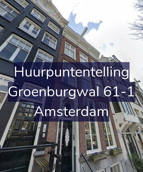 Foto gevel Huurpuntentelling voor Groenburgwal 61-1, Amsterdam