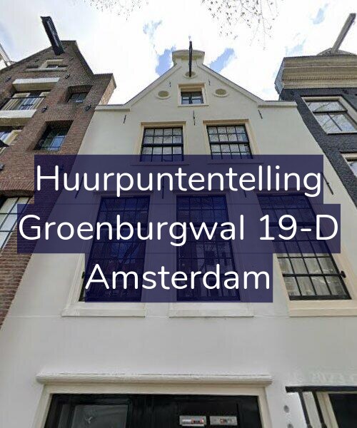 Foto gevel Huurpuntentelling voor Groenburgwal 19-D, Amsterdam