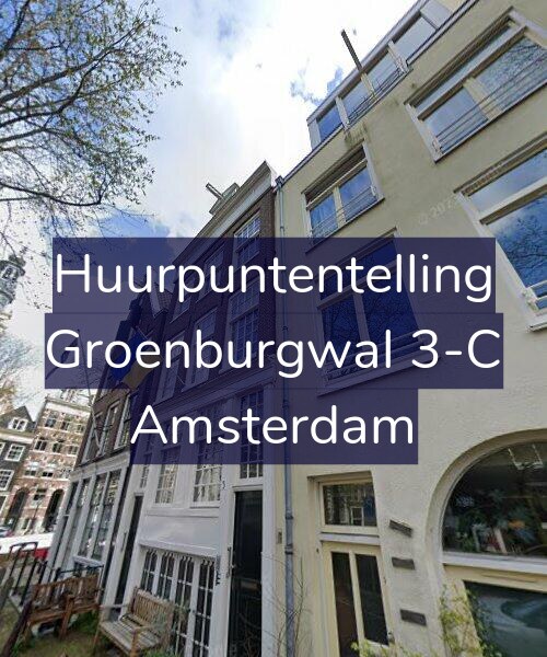 Foto gevel Huurpuntentelling voor Groenburgwal 3-C, Amsterdam