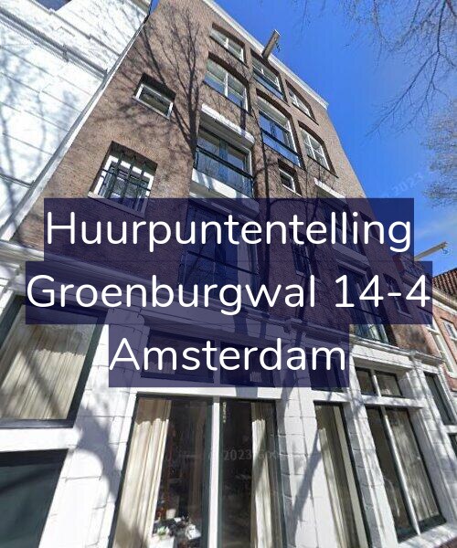 Foto gevel Huurpuntentelling voor Groenburgwal 14-4, Amsterdam