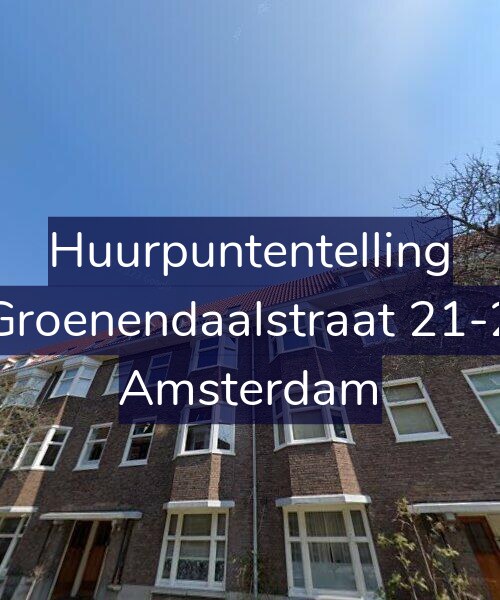 Foto gevel Huurpuntentelling voor Groenendaalstraat 21-2, Amsterdam