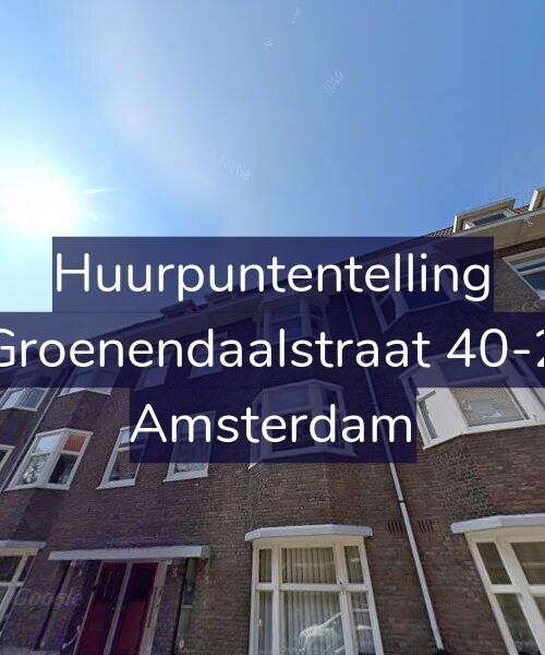 Foto gevel Huurpuntentelling voor Groenendaalstraat 40-2, Amsterdam