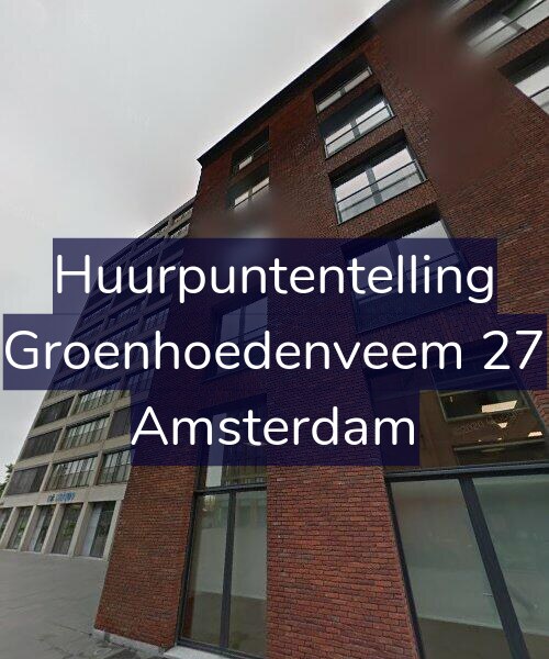 Foto gevel Huurpuntentelling voor Groenhoedenveem 27, Amsterdam