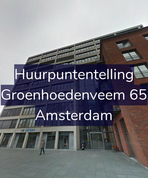 Foto gevel Huurpuntentelling voor Groenhoedenveem 65, Amsterdam