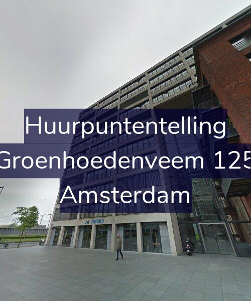 Foto gevel Huurpuntentelling voor Groenhoedenveem 125, Amsterdam