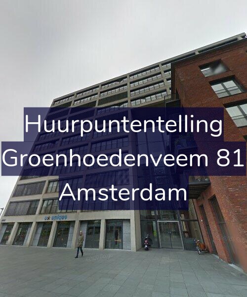Foto gevel Huurpuntentelling voor Groenhoedenveem 81, Amsterdam