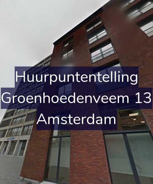 Foto gevel Huurpuntentelling voor Groenhoedenveem 13, Amsterdam