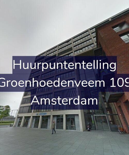 Foto gevel Huurpuntentelling voor Groenhoedenveem 109, Amsterdam