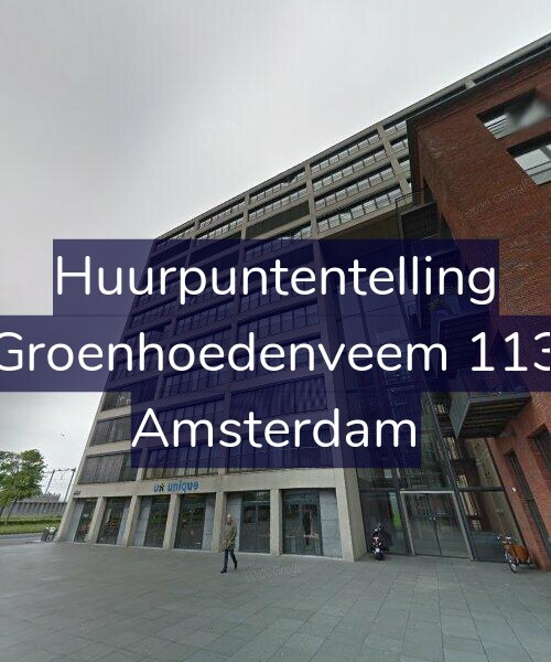 Foto gevel Huurpuntentelling voor Groenhoedenveem 113, Amsterdam
