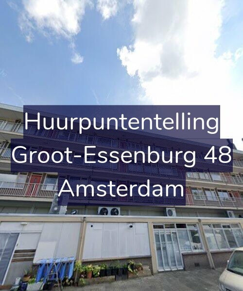 Foto gevel Huurpuntentelling voor Groot-Essenburg 48, Amsterdam